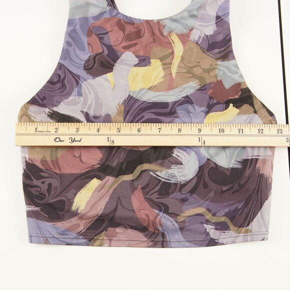 Athleta Conscious Crop Bra Vivid Stroke Purple Womens Sz XS - Picture 4 of 8
